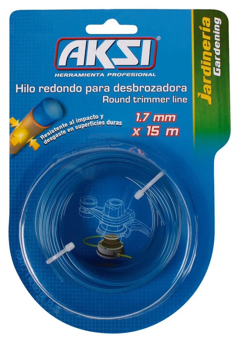 Hilo Redondo para Desbrozadora 0.095" (2.4 mm) AKSI - 107303