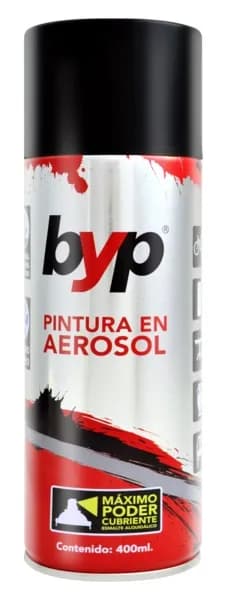 Pintura en Aerosol Negro Metálico BYP - AMN