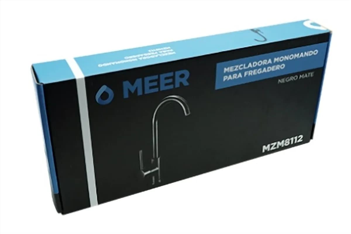 Monomando para Fregadero Negro MEER - MZM8112
