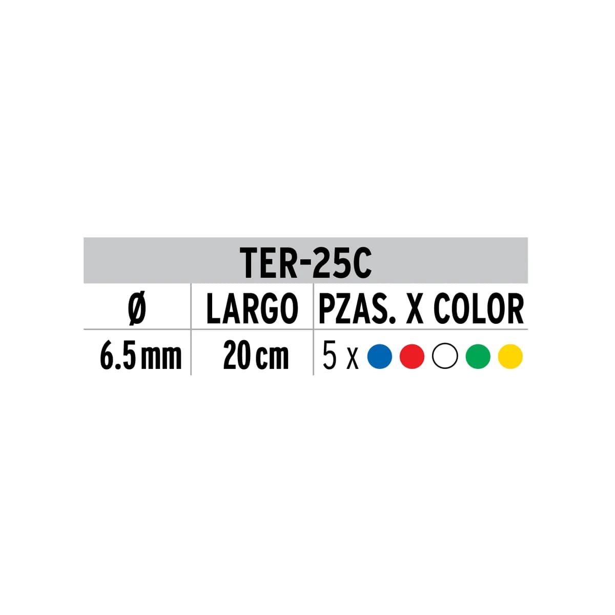 Bolsa con 25 Piezas de Tubo Termocontráctil Volteck - 45368