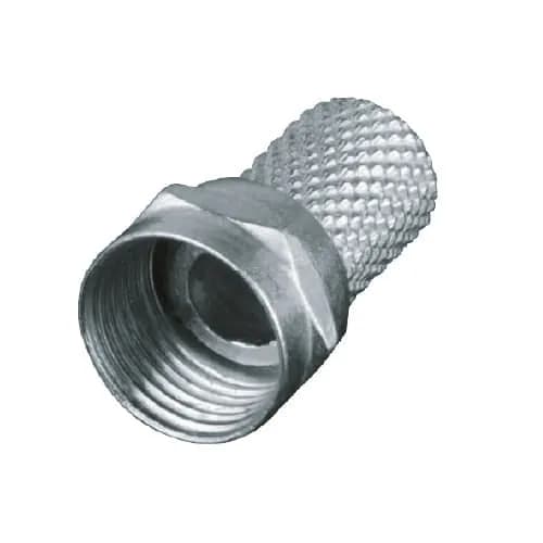 Plug para Enroscar RG6 Tipo F AKSI - Paquete de 50 Piezas