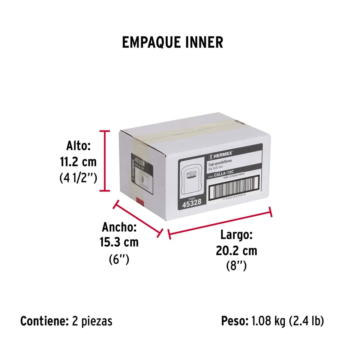 Caja de Combinación Guardallaves 12 cm Truper - 45328