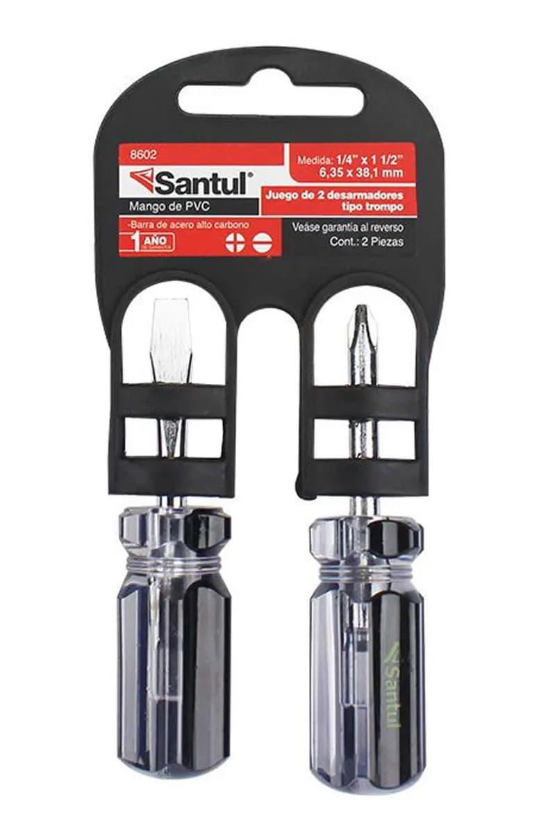 Juego de 2 Desarmadores 1/4" Santul - 8602