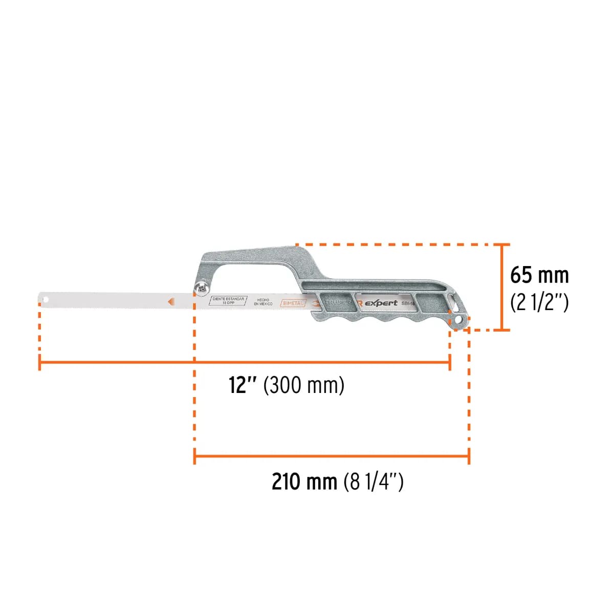 Mini Arco de Aluminio 12" para Segueta Truper - 10236