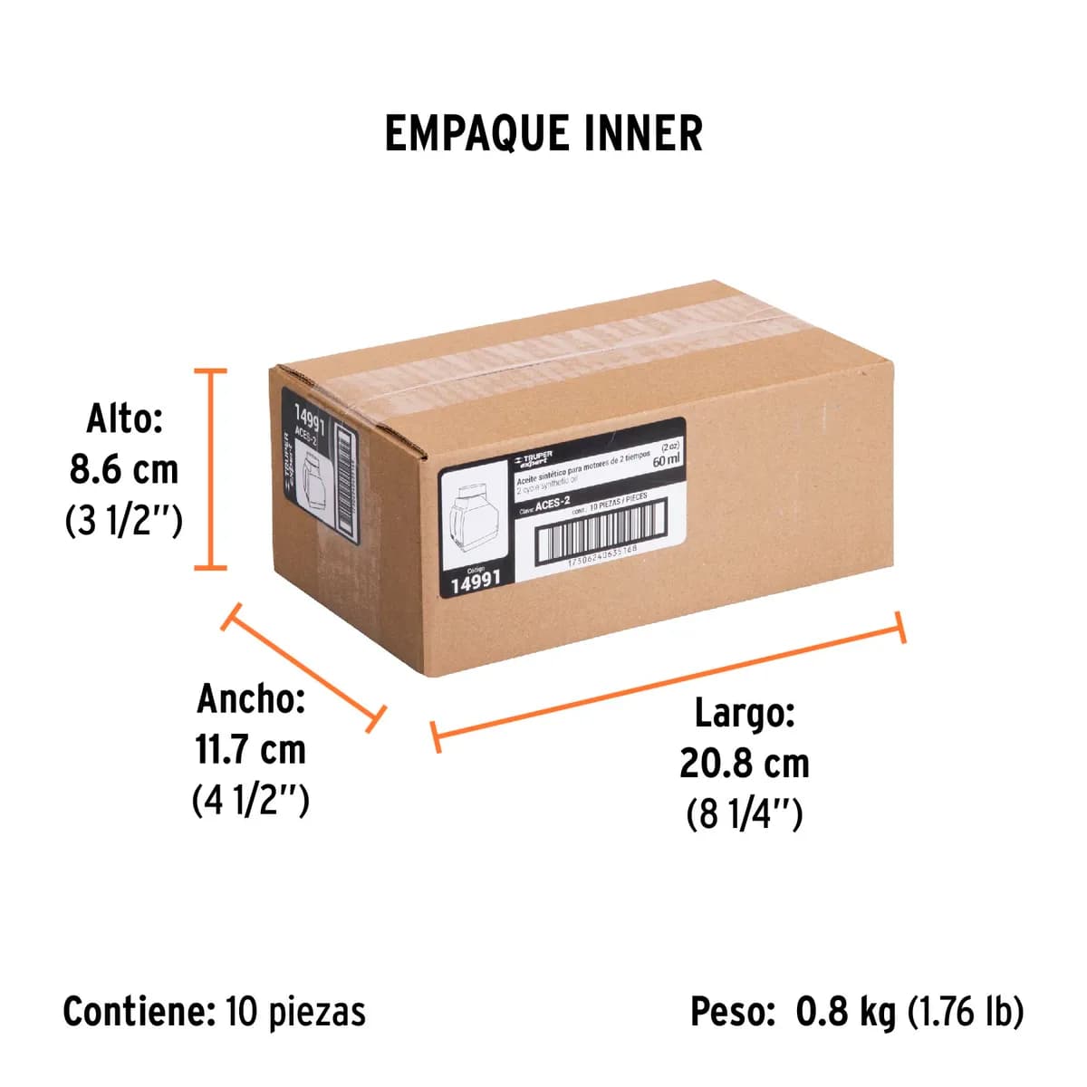 Aceite Sintético para Motor de 2 Tiempos Truper - 14991