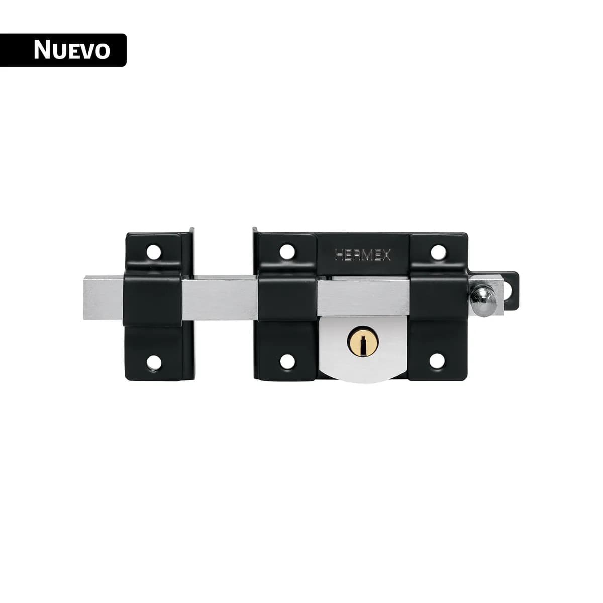 Cerradura de Barra Libre Izquierda Negra Hermex - 45580