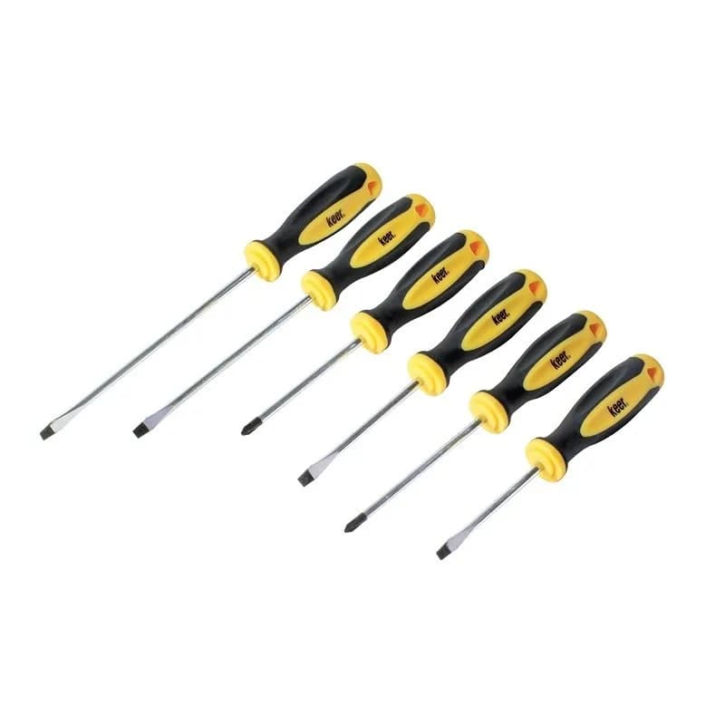 Juego de 6 Desarmadores Mango Bimaterial SANTUL - 6999