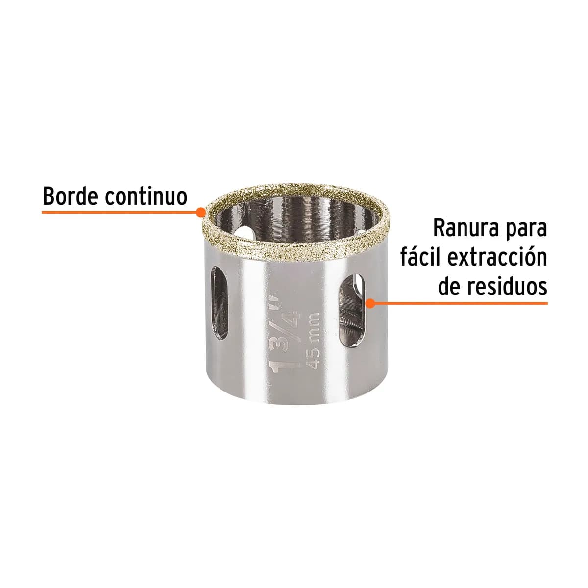 Brocasierra de Diamante Borde Continuo 1 3/4" Truper - 17131