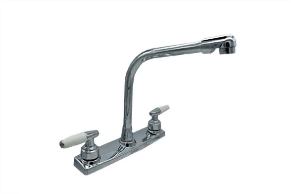 Mezcladora para Fregadero Cuello Cobra Pirulí Blanca MEER - MZF814