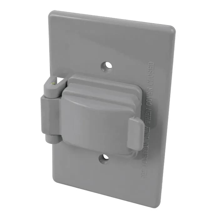 Placa Plástica de Intemperie para Contacto Dúplex AKSI - 117272