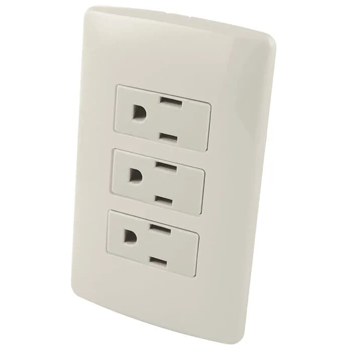 Contacto Triple Aterrizado con Placa AKSI - 118373