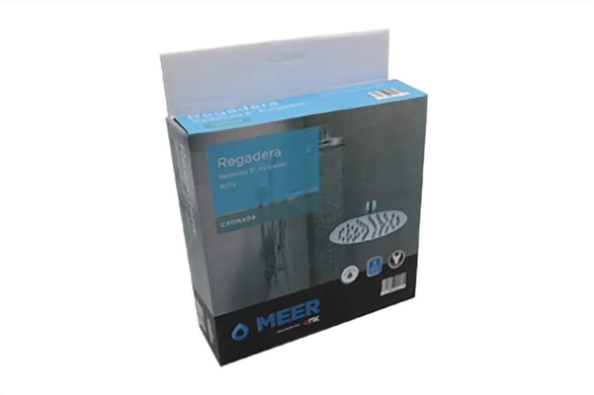 Regadera Redonda 8" de Acero Inoxidable Deluxe MEER - RC12