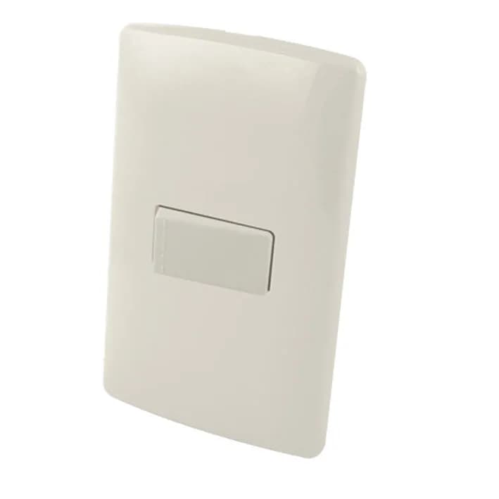 Apagador de Escalera de Tecla con Placa de Plástico Blanco AKSI - 118346