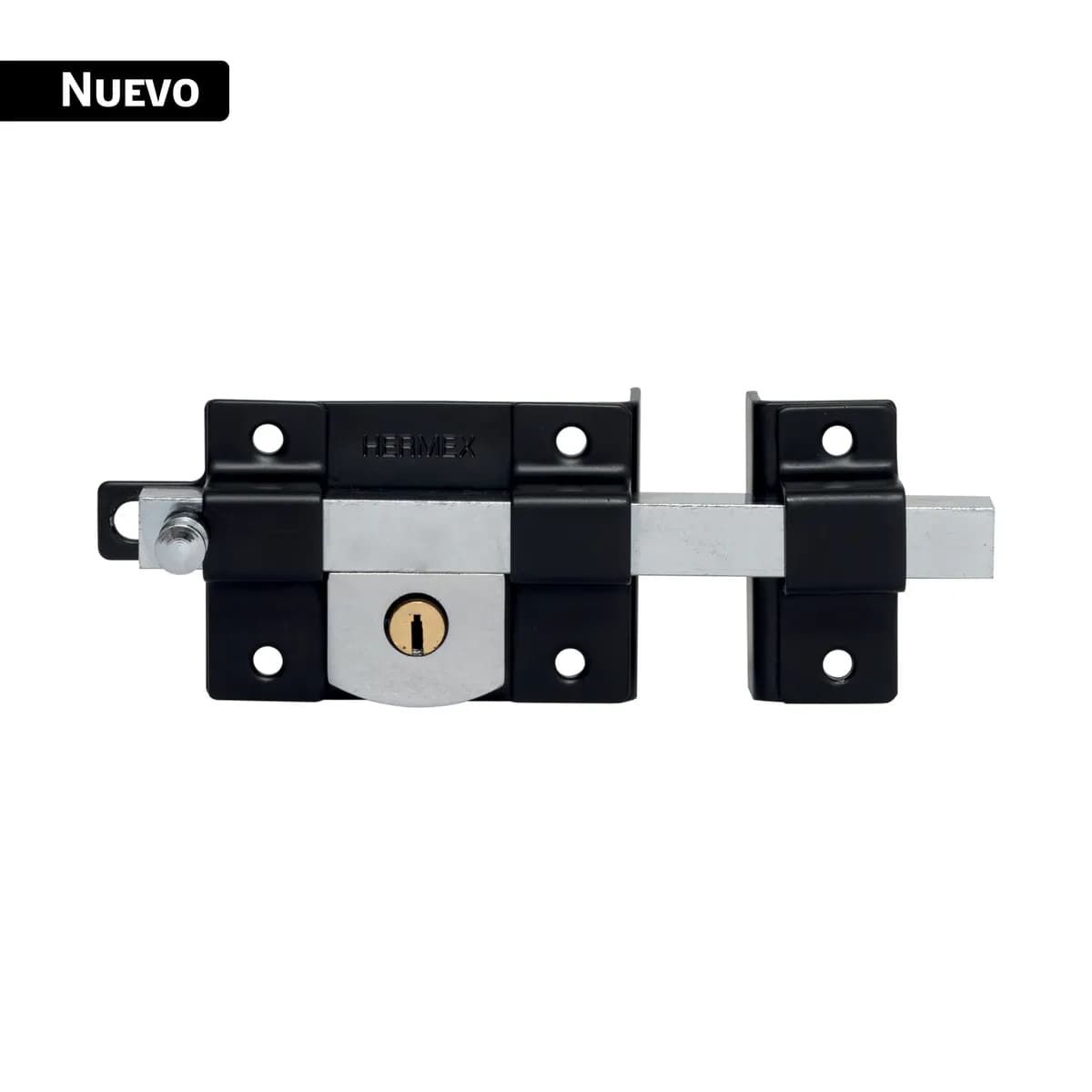 Cerradura de Barra Libre Derecha Negra Hermex - 45584