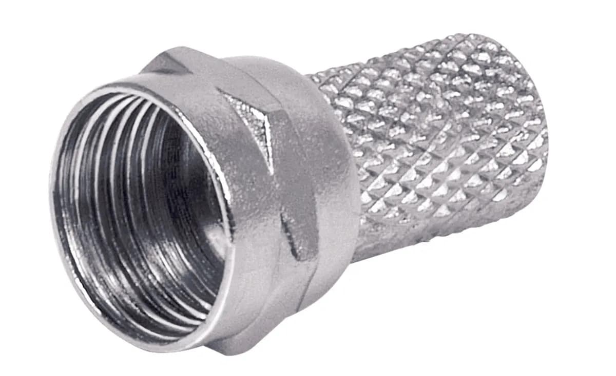 Plug para Enroscar RG6 Tipo F AKSI - Paquete de 50 Piezas