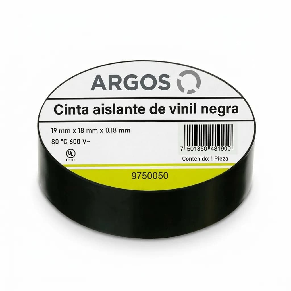 Cinta de Aislar Negra Argos