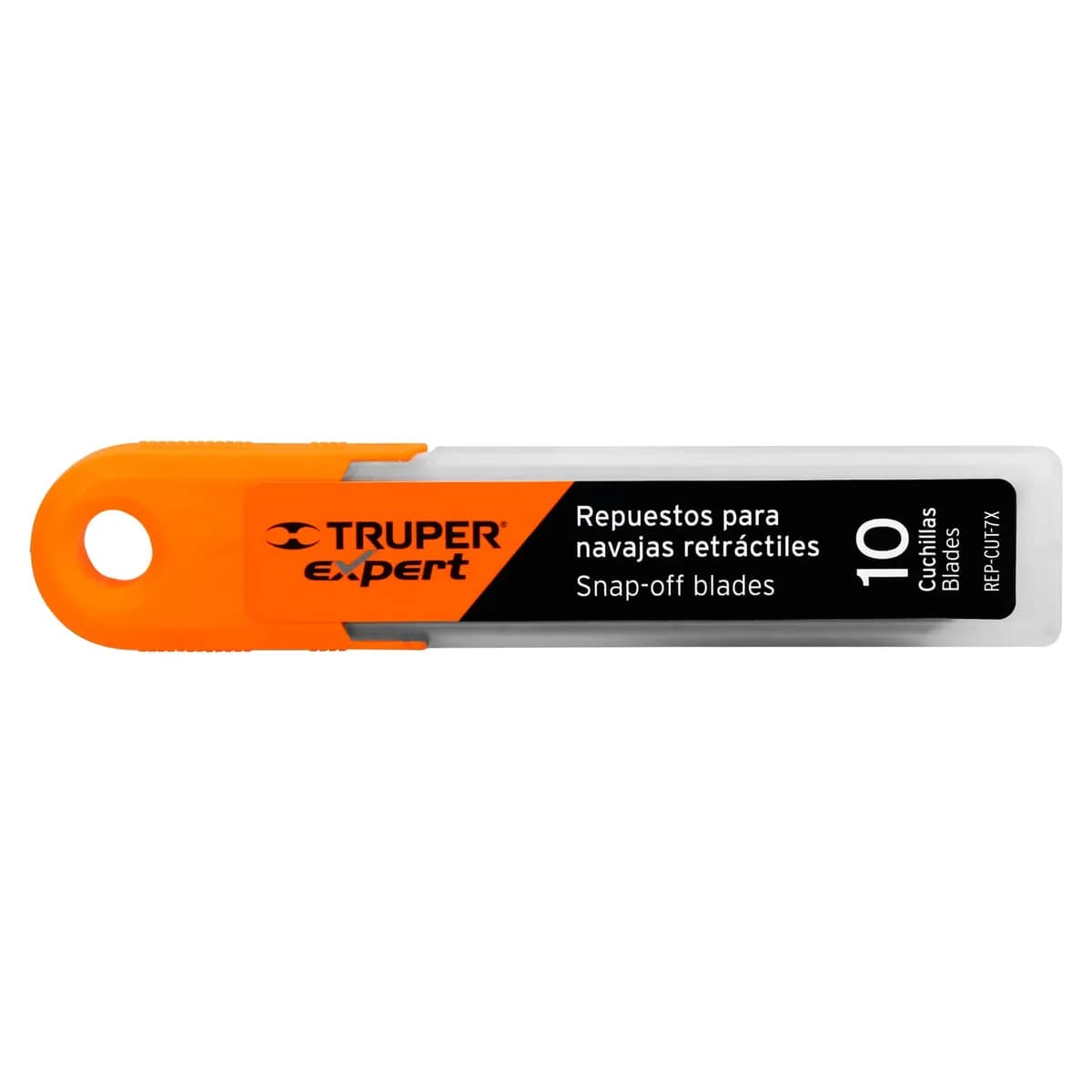 Estuche con 10 Cuchillas Truper Expert SK2 de 25 mm - 100130