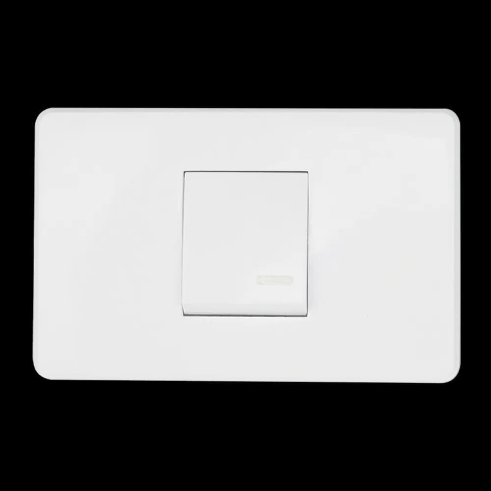 Apagador Sencillo c/Placa Blanco Argos
