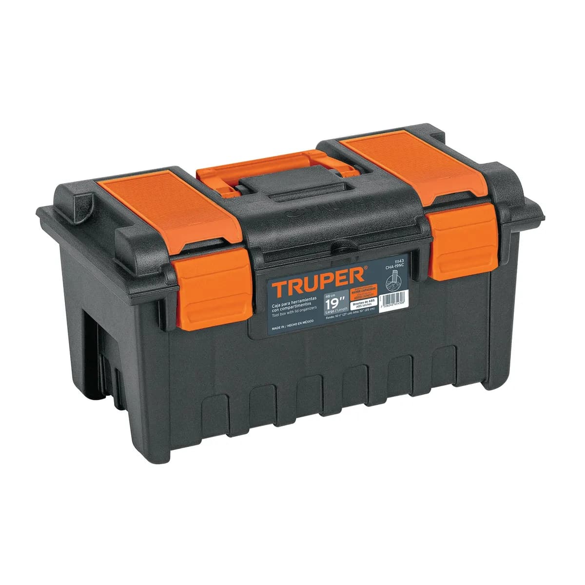 Caja de Herramientas 19" con Compartimientos Truper - 11143