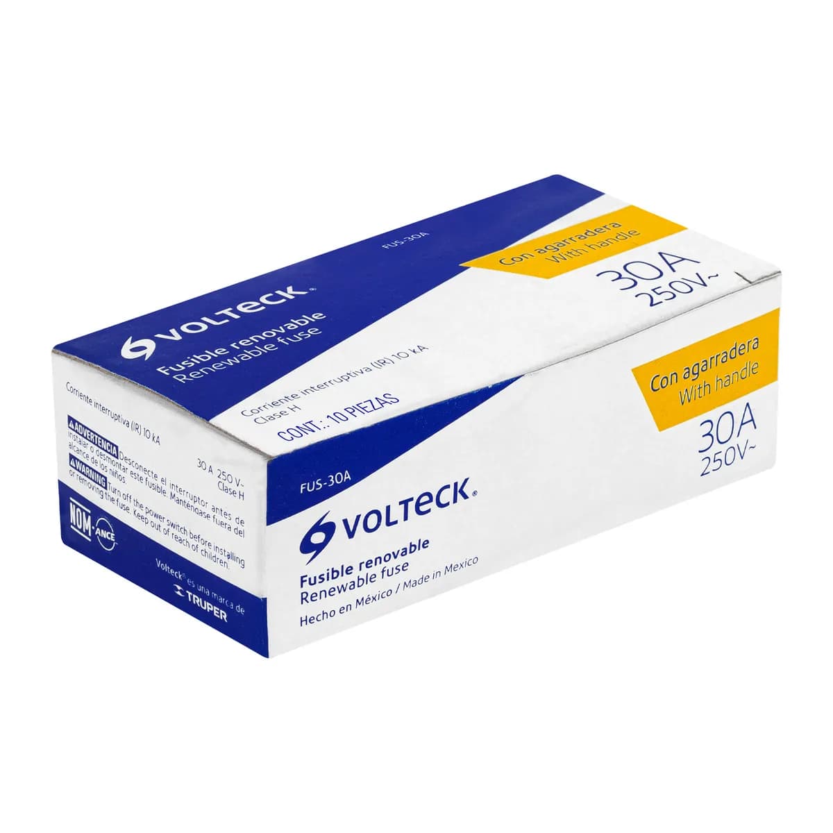 Repuesto para Fusible 30 A Volteck - Paquete de 100 Piezas