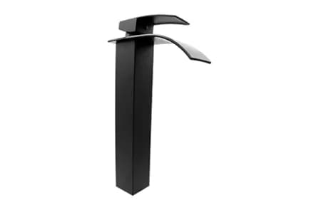 Monomando Alto para Lavabo Negro (30cm) | Estilo Moderno