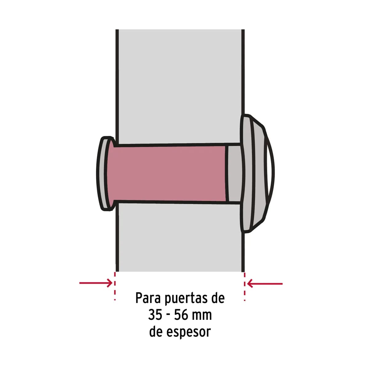 Mirilla de Seguridad Latón MIRI-1 Truper - 43672