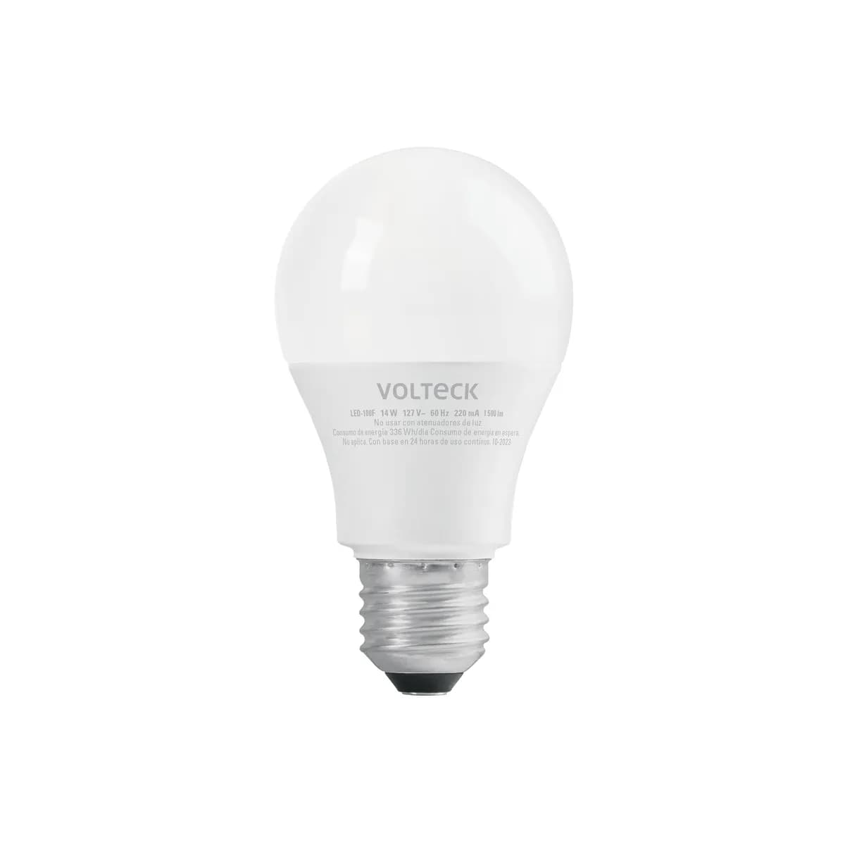 Foco LED 14 W (100 W) A19 6500 K Luz Blanca Fría Volteck - 46221