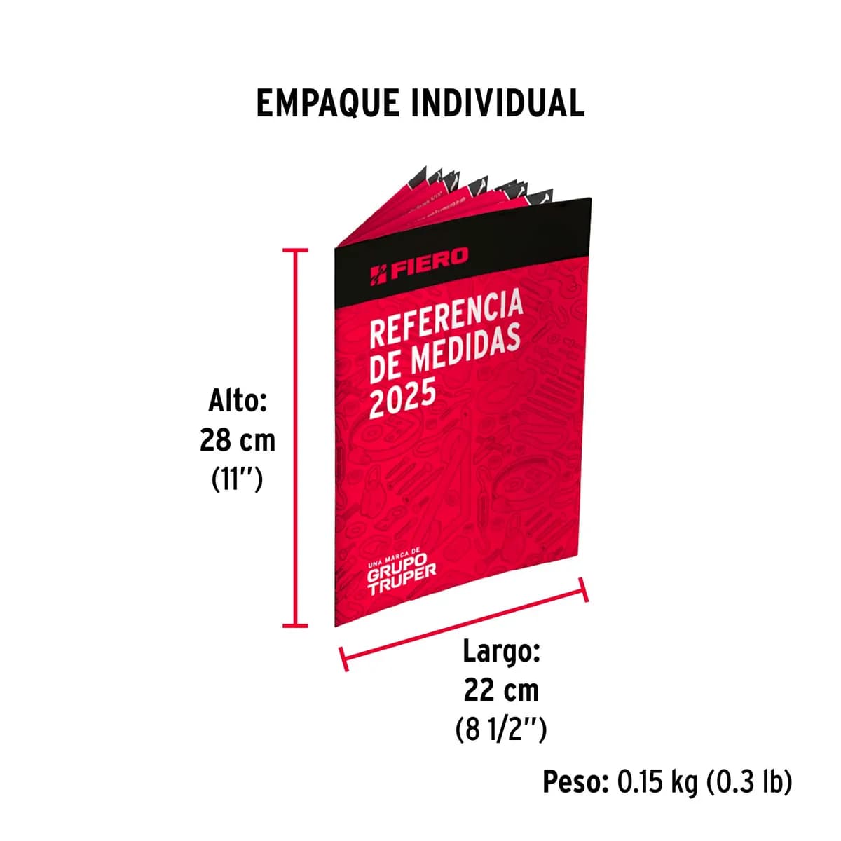 Muestrario de Referencia de Medidas de Tornillería Fiero - 68075