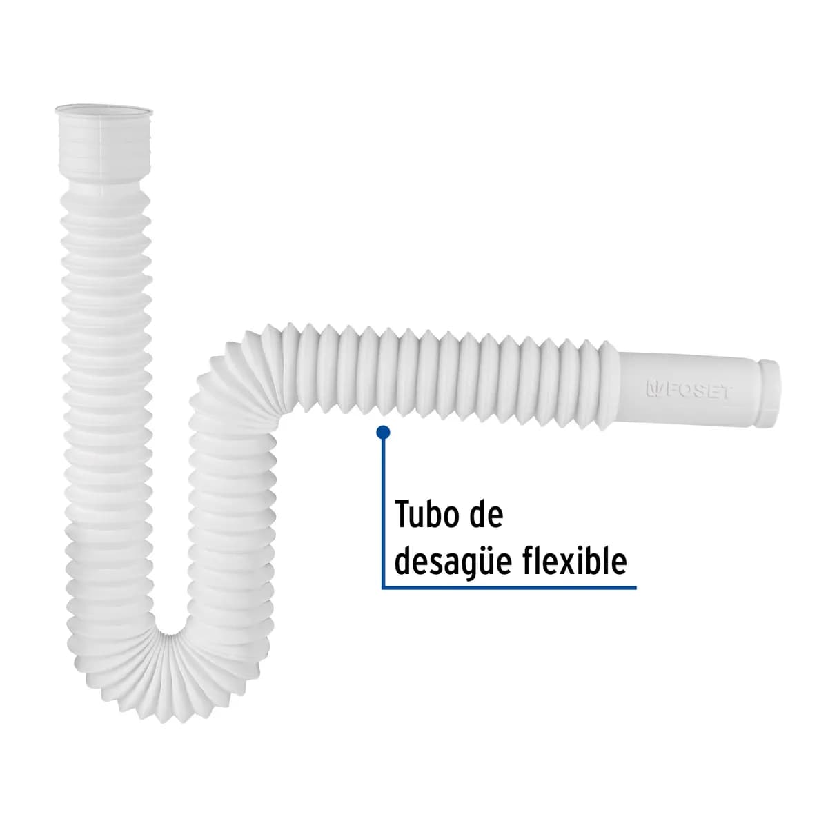 Céspol Flexible de Polietileno para Lavabo y Fregadero Foset - 49509
