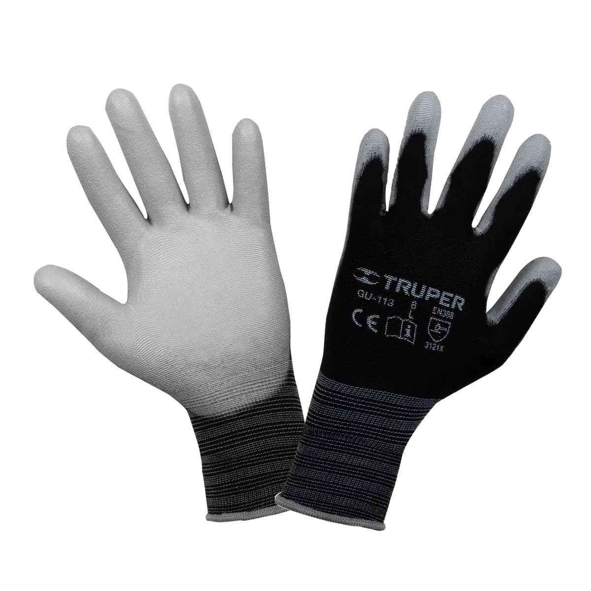 Guante de Nylon Recubierto de Poliuretano Talla G Truper - 13292