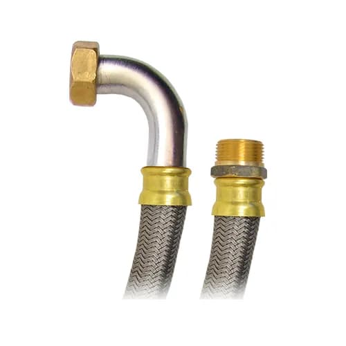 Conector Flexible Hidro COFLEX 1" F.I.P. con codo 90° x 1" N.P.T.