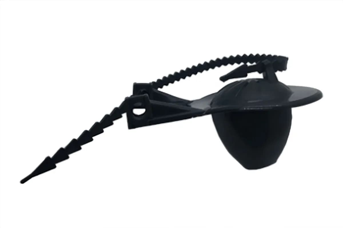 Sapo Flexible para WC 2" Negro MEER - SAPO