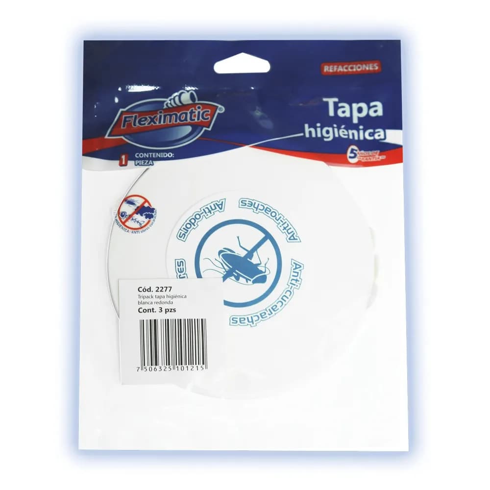 Tapa Higiénica Redonda Blanca en Blíster Fleximatic - 2277