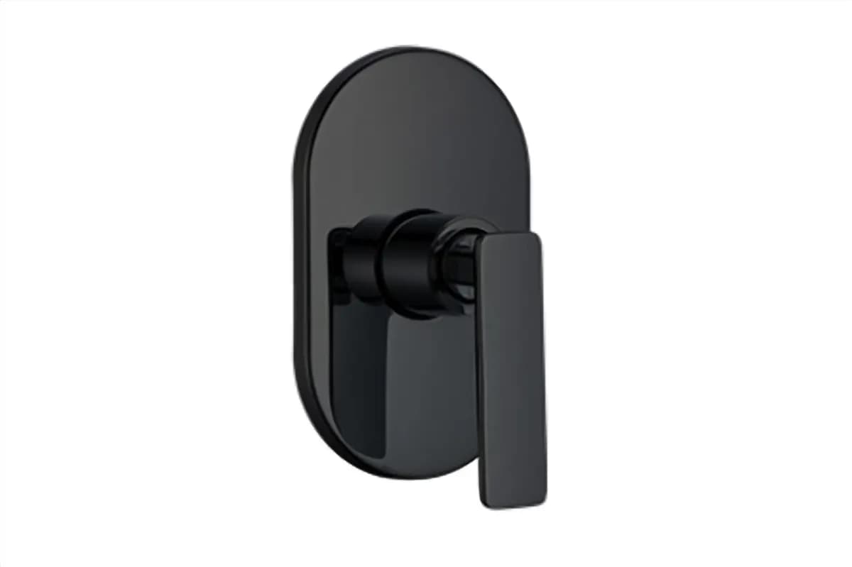 Monomando para Regadera Negro MEER - MZR-011M