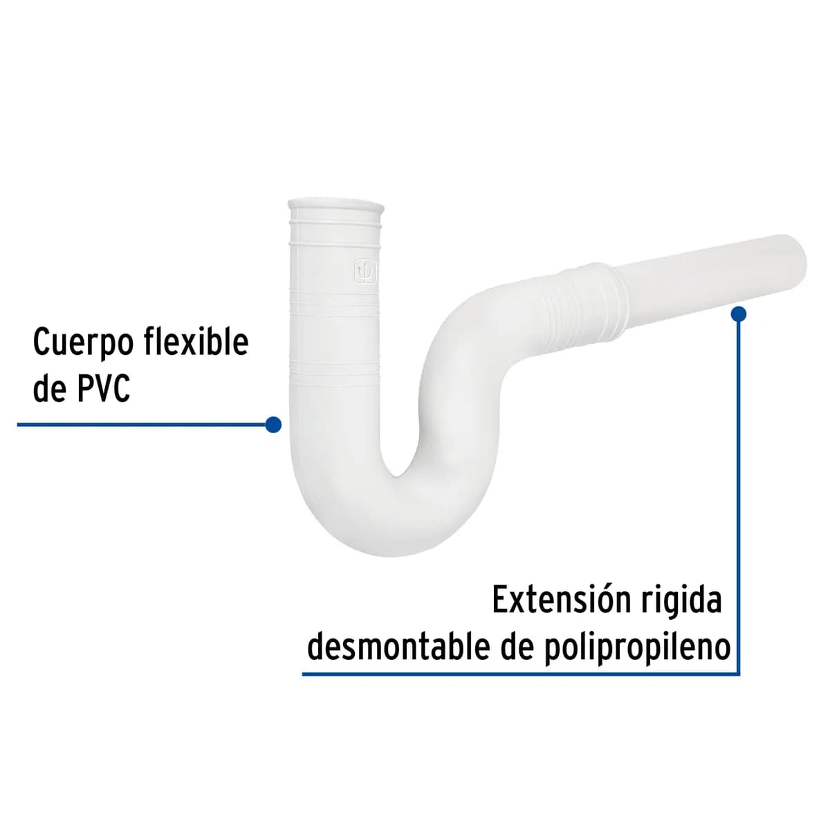 Céspol Flexible 1 1/2" con Extensión para Fregadero Foset - 49948