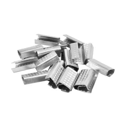 Sello para Fleje 1/2" Abierto Punteado Gimbel - Paquete de 100 Piezas