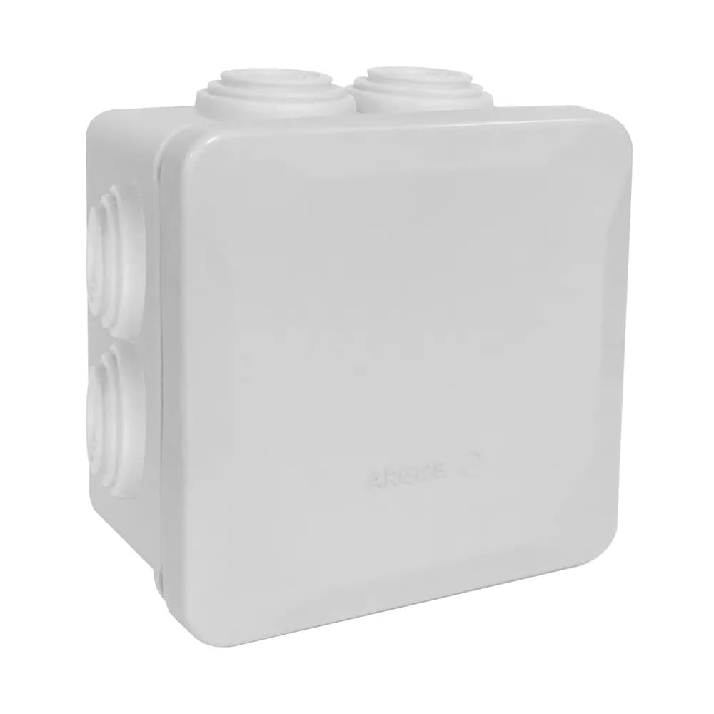 Caja Estanca con Conos 100x100x45 mm Color Hueso ARGOS - CE101045CH