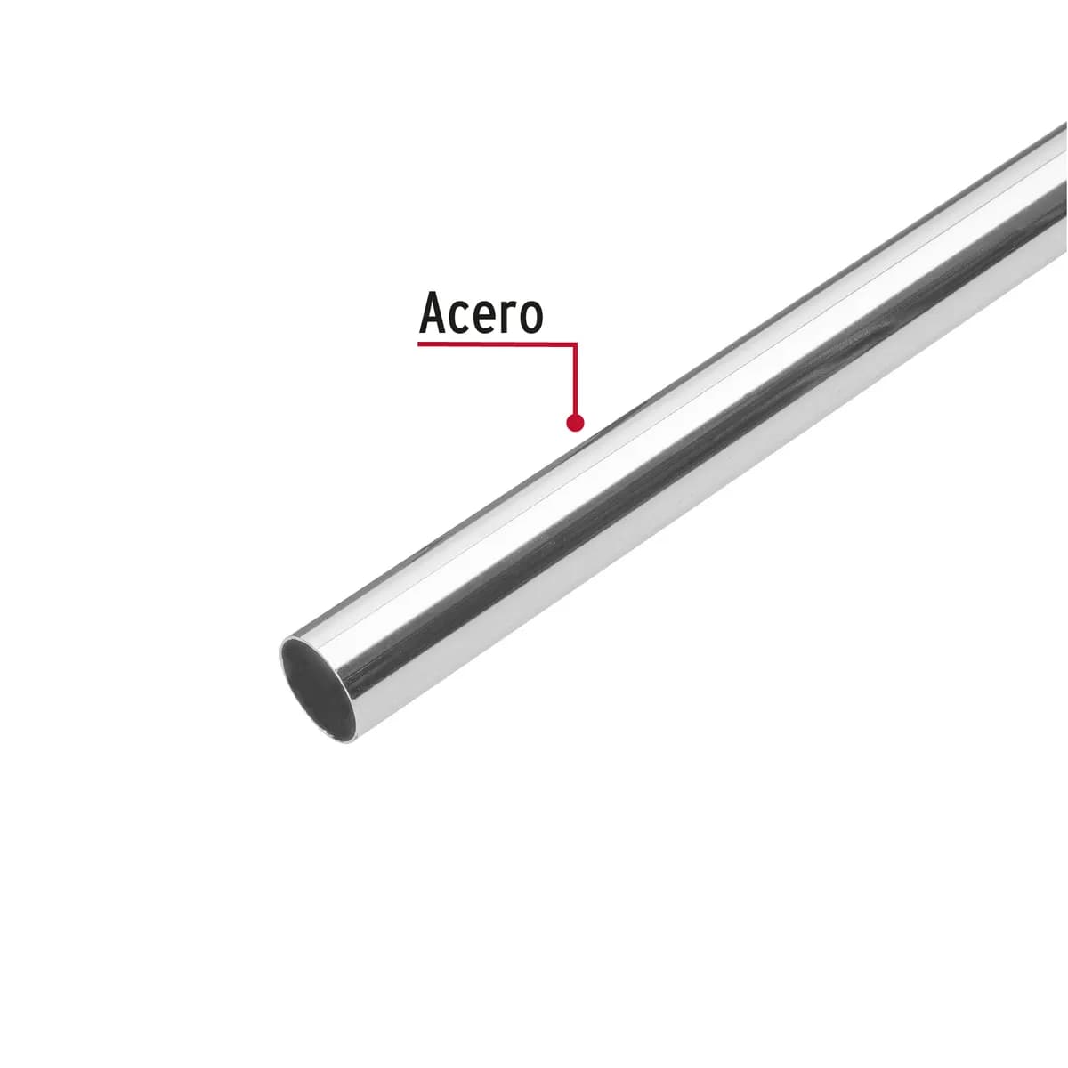 Tubo Redondo para Clóset 1.2 m de Acero Hermex - 45895