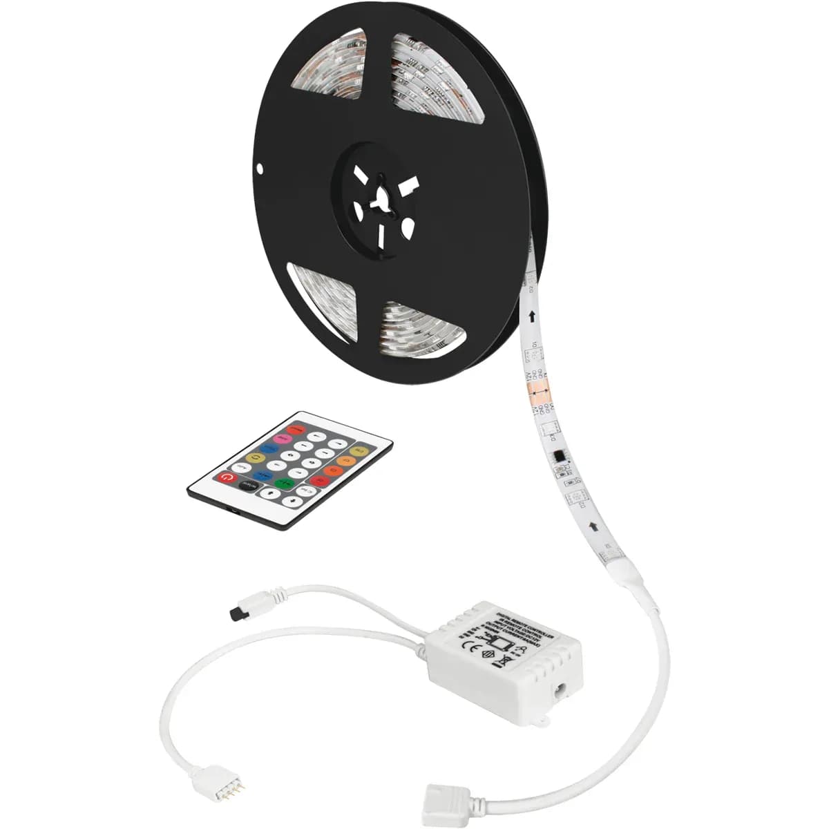 Tira LED Multicolor RGB 5m Interior y Exterior Resistente al Agua Aksi - 118232
