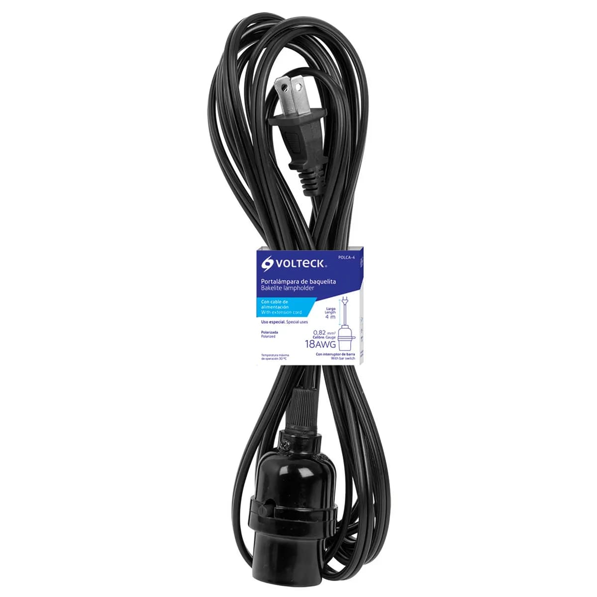 Portalámparas con Cable de 4 m Volteck - 47142
