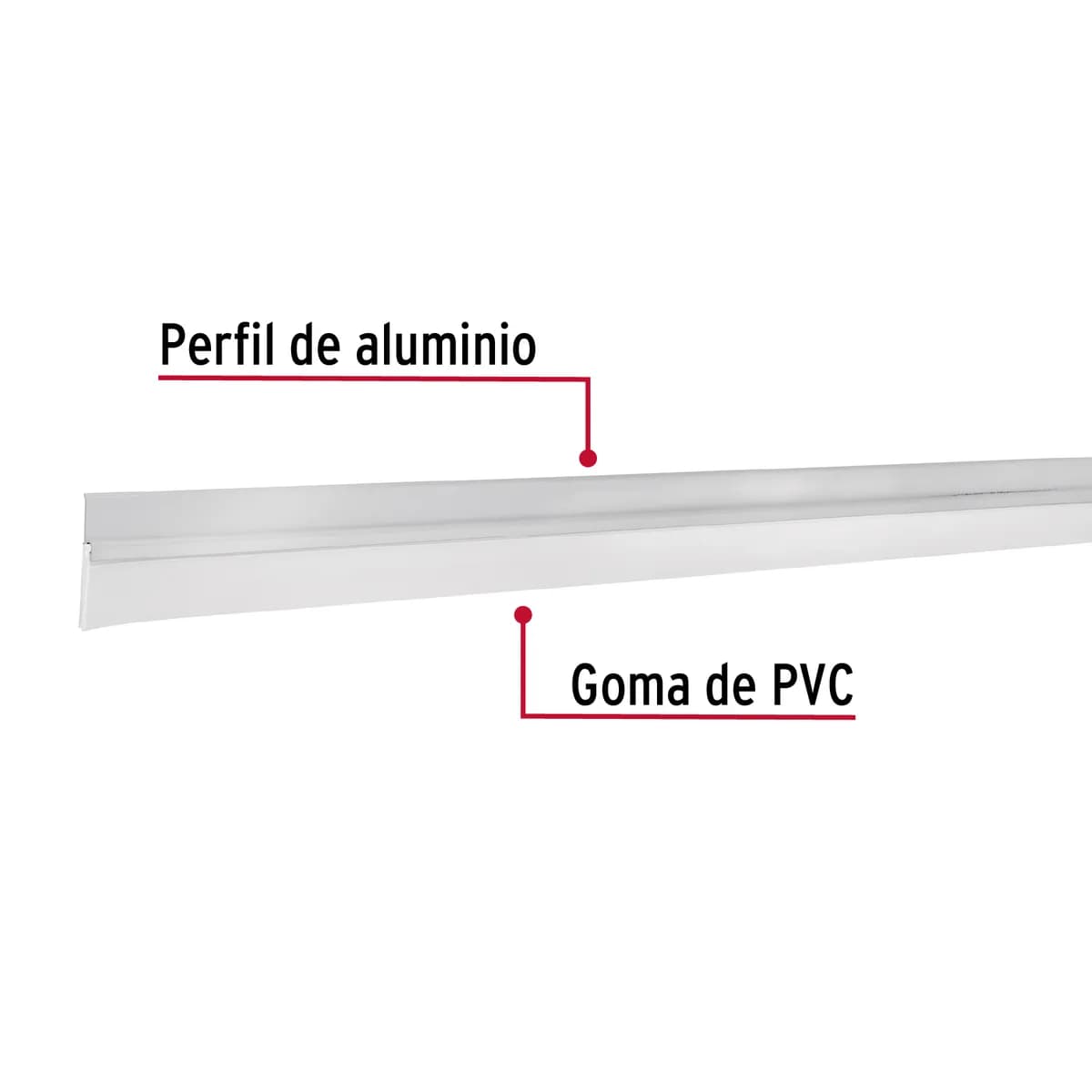 Guardapolvo Fijo 120 cm Aluminio Hermex - 43034