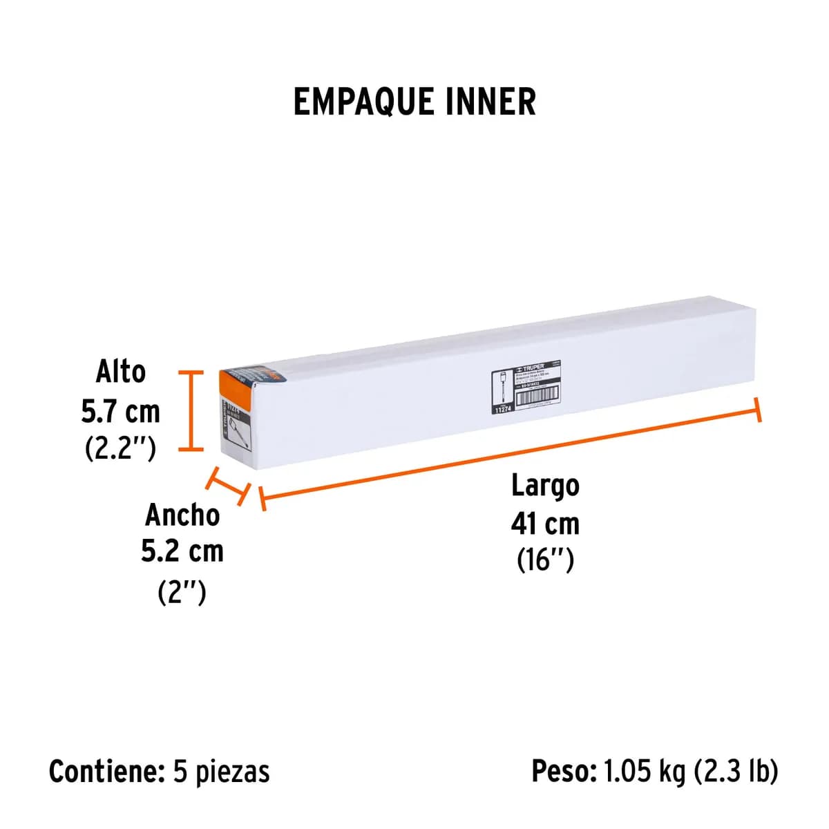 Broca SDS Plus 9/16" x 12" Truper - 11274