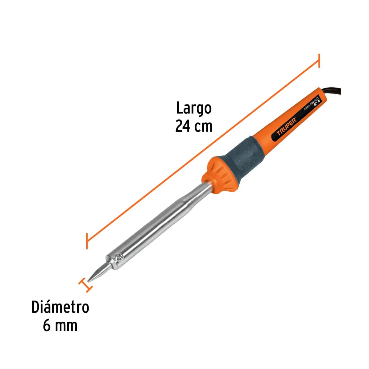 Cautín Tipo Lápiz 60W 460°C para Trabajo Pesado | 17547