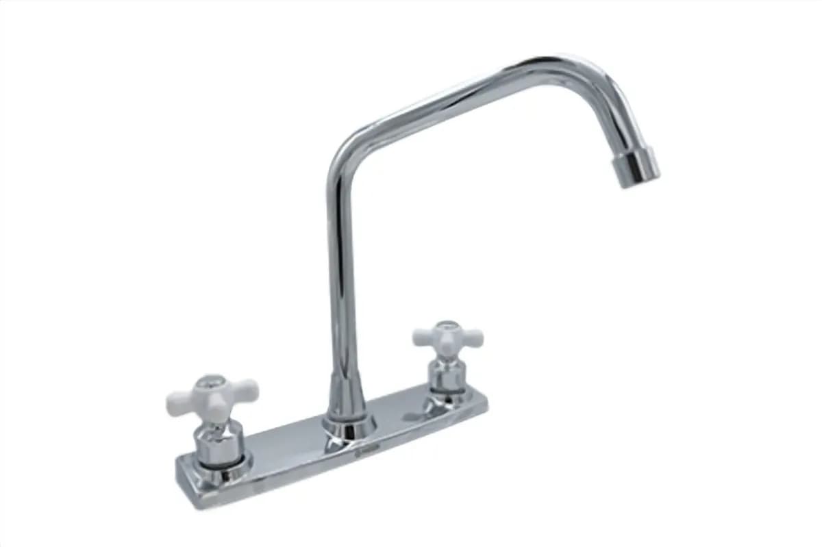 Mezcladora para Fregadero Cruceta Blanca MEER - MZF819C