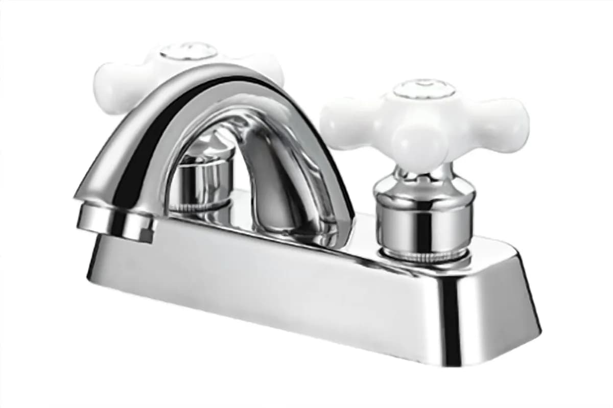Mezcladora para Lavabo Cruceta Blanca MEER - MZL4114C