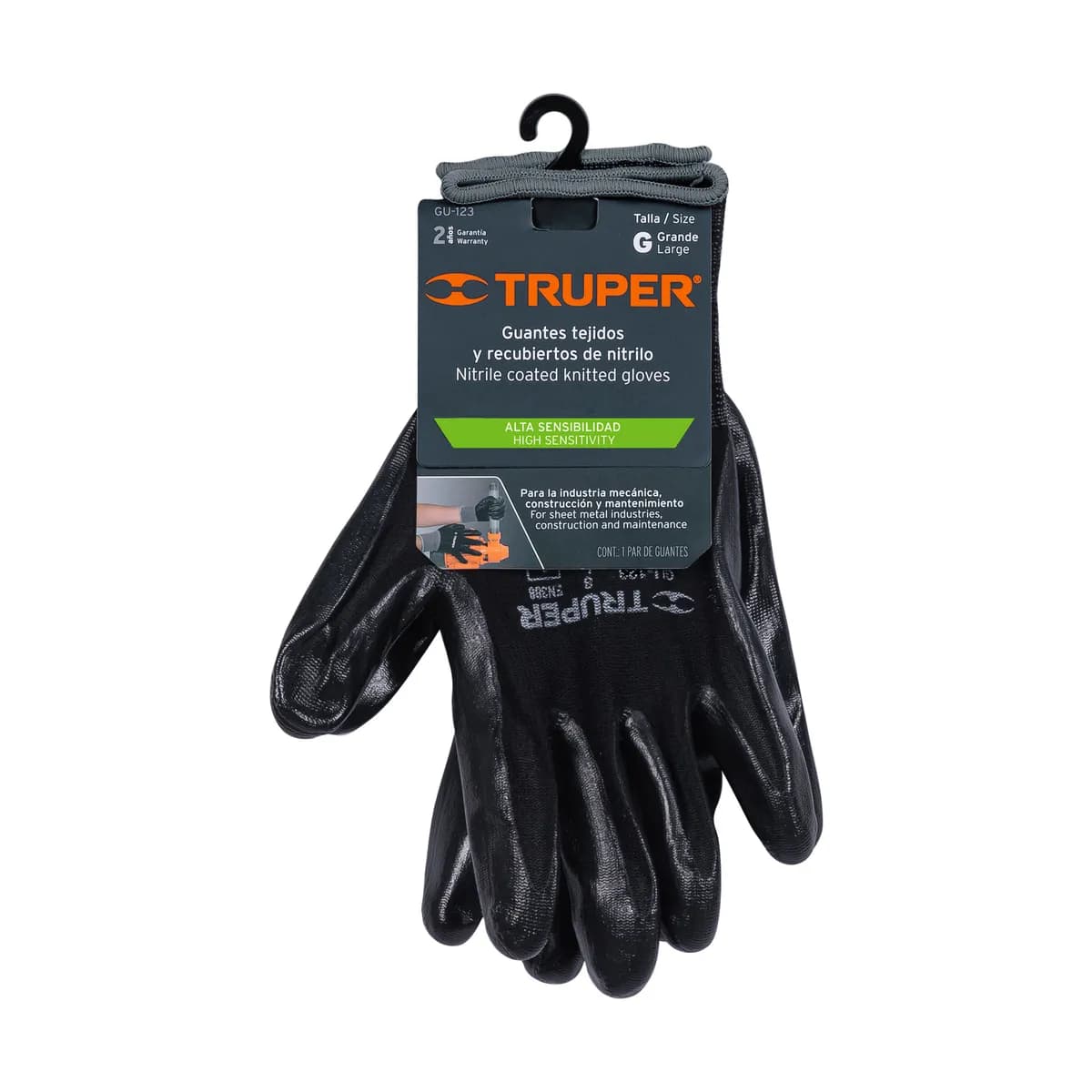 Guante de Nylon/Nitrilo Espumado Talla G Truper - 13295