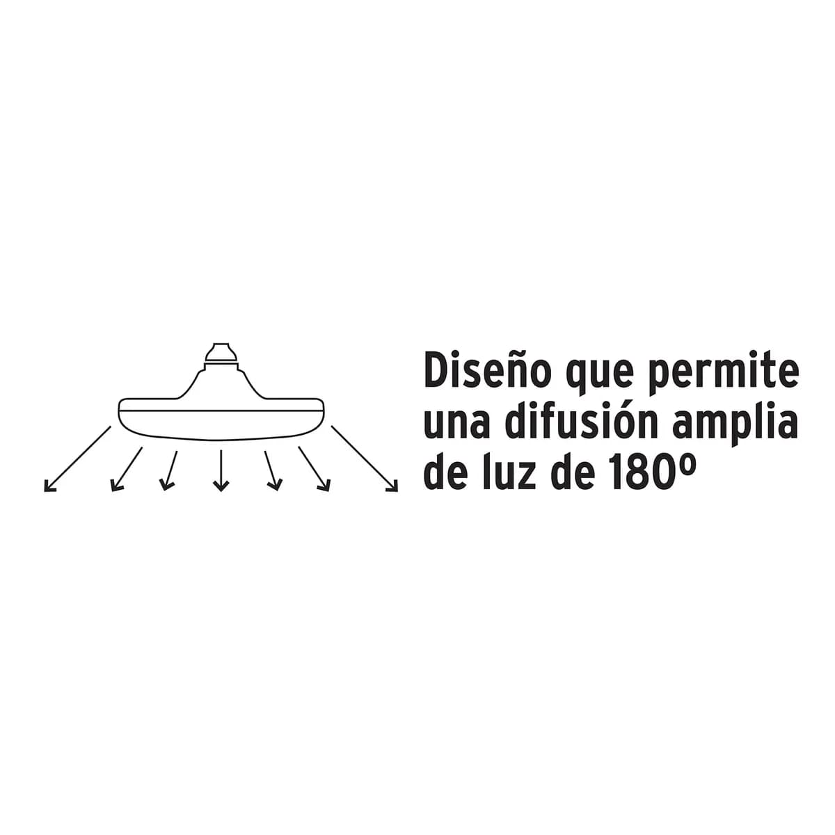Lámpara LED Tipo OVNI 12 W Luz Cálida LEDCI-75 Volteck - 45630