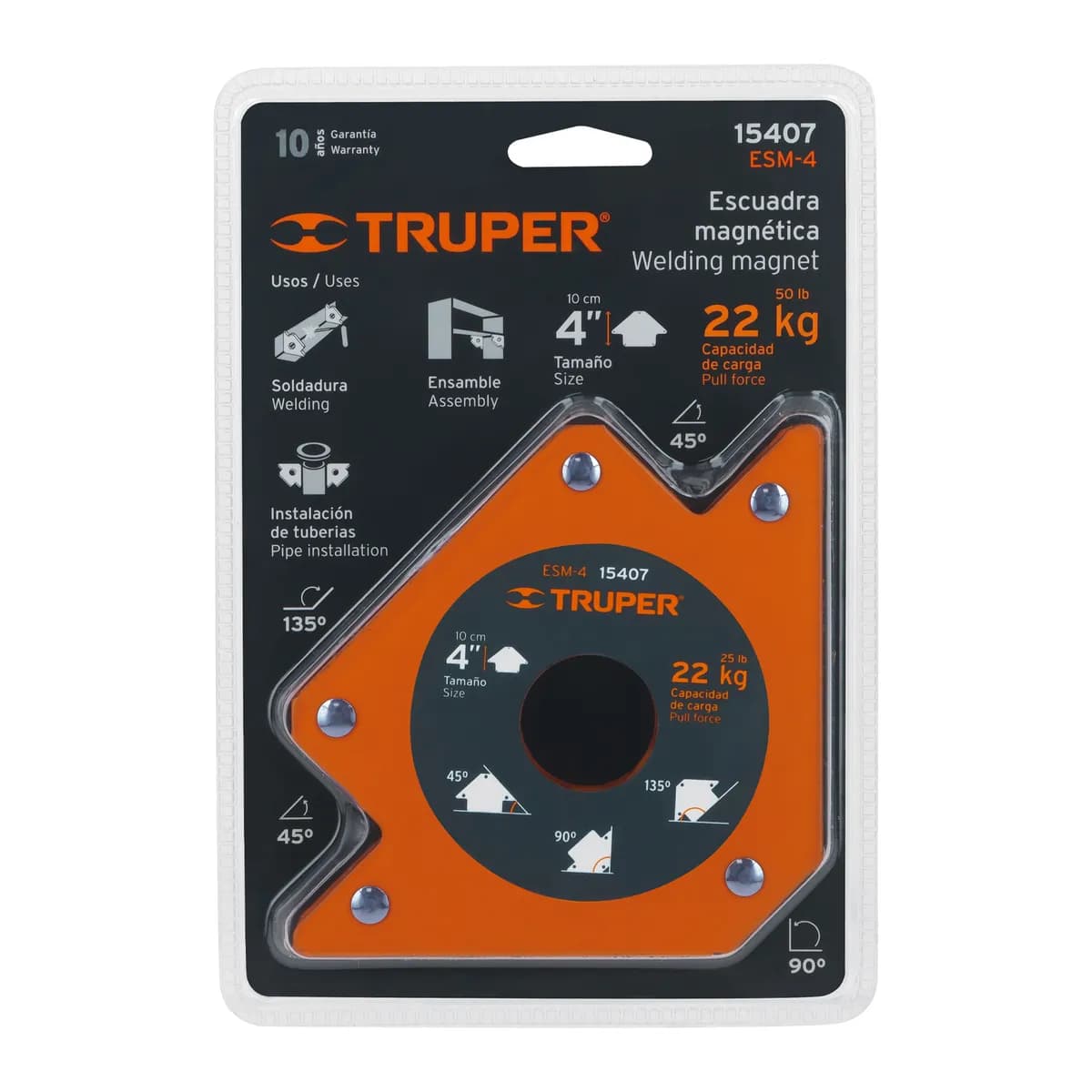 Escuadra Magnética Truper ESM-4 4" - 15407