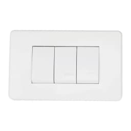 2 Apagadores Sencillos y 1 Escalera Blanco Argos
