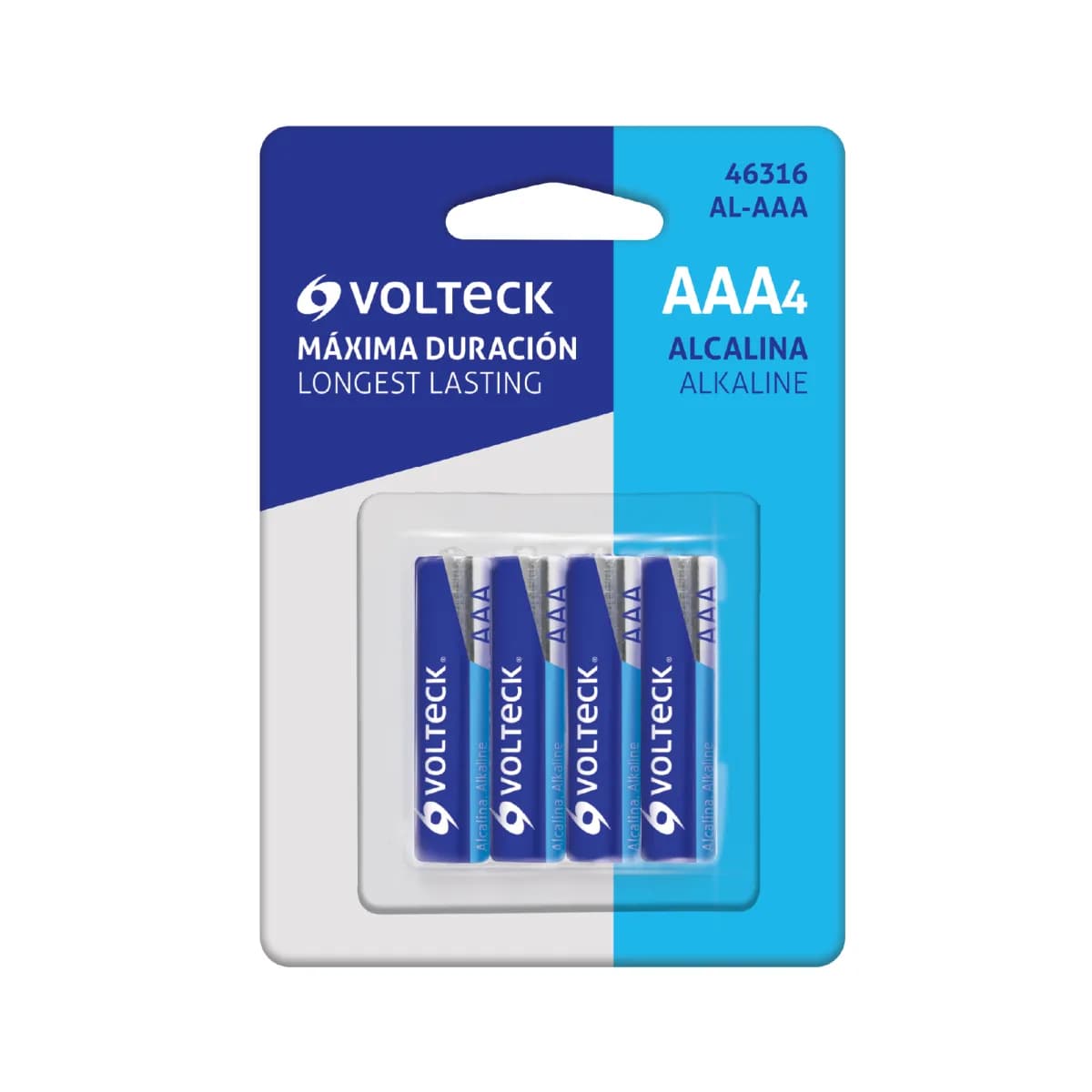 Blíster con 4 Pilas Alcalinas AA AL-AA Volteck - 46315